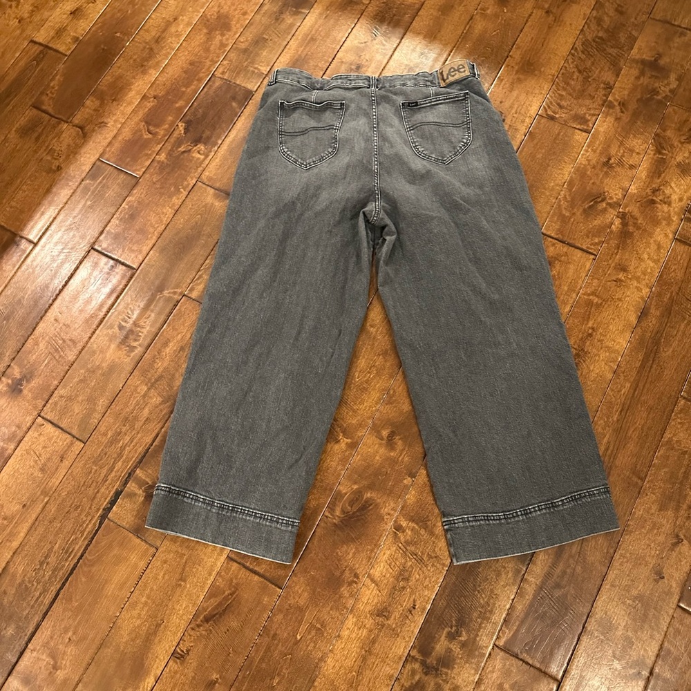 18 Plus Petite Lee Legendary High Rise Jeans Charcoal Denim‎